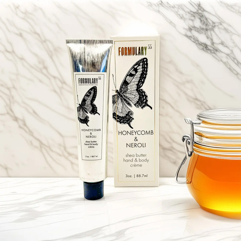 Honeycomb & Neroli Shea Butter Hand and Body Creme available at American Swedish Institute.