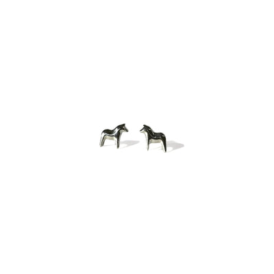 Silver Mini Dala Horse Earrings available at American Swedish Institute.