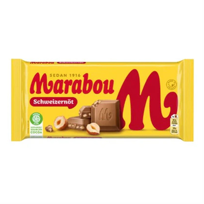 Marabou Schweizernöt (Swiss Nut) Bar available at American Swedish Institute.