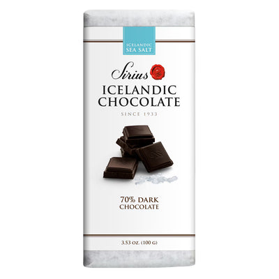 Icelandic Dark Chocolate Sea Salt Bar available at American Swedish Institute.