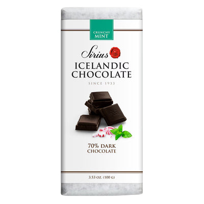 Icelandic Dark Chocolate Mint Bar available at American Swedish Institute.