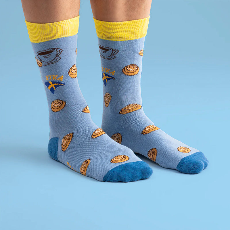 Kanelbullar, Coffee, & Swedish Flag Socks available at American Swedish Institute.