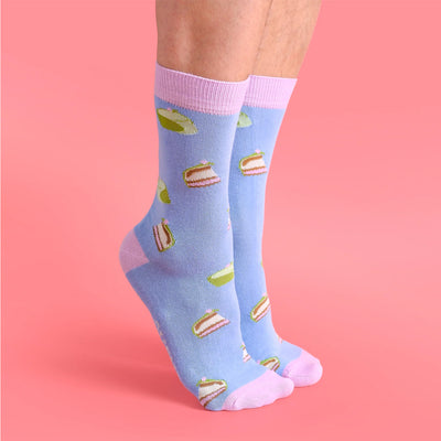Princess Cake (Prinsesstårta) Socks available at American Swedish Institute.