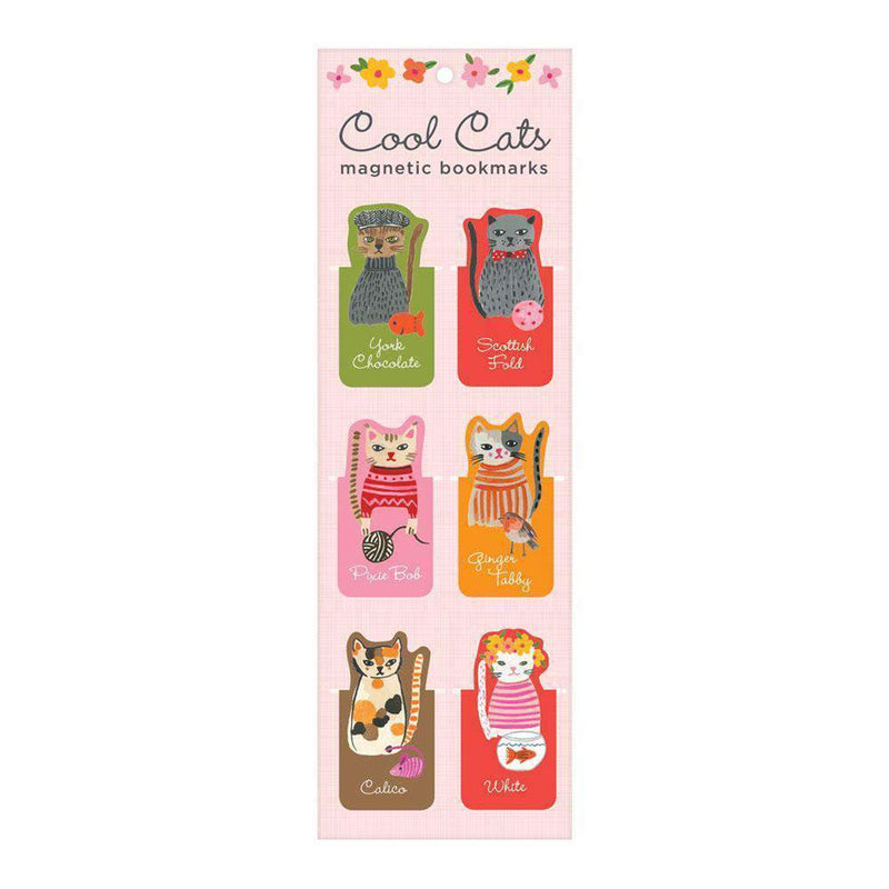 Cool Cats Magnetic Bookmark Set available at American Swedish Institute.