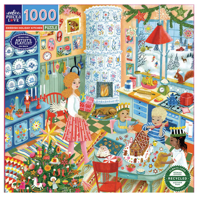 Swedish Holiday Kitchen Puzzle available at American Swedish Institute.