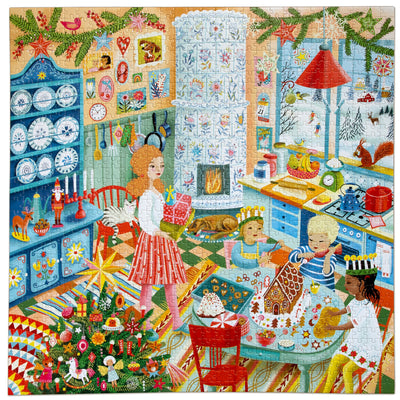 Swedish Holiday Kitchen Puzzle available at American Swedish Institute.
