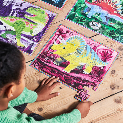 Dinosaurs Ready to Learn 36 Piece 4 Puzzle Set available at American Swedish Institute.