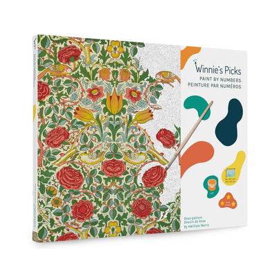 Rose Paint By Number Kit available at American Swedish Institute.