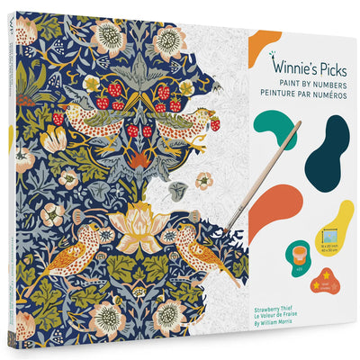 Strawberry Thief Paint by Number Kit available at American Swedish Institute.