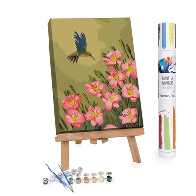 Hummingbird Paint by Numbers Kit available at American Swedish Institute.