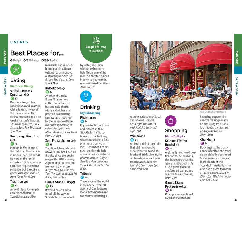 Lonely Planet Pocket Stockholm (Pocket Guide) available at American Swedish Institute.