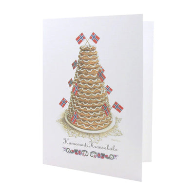 Homemade Kransekake Notecard available at American Swedish Institute.
