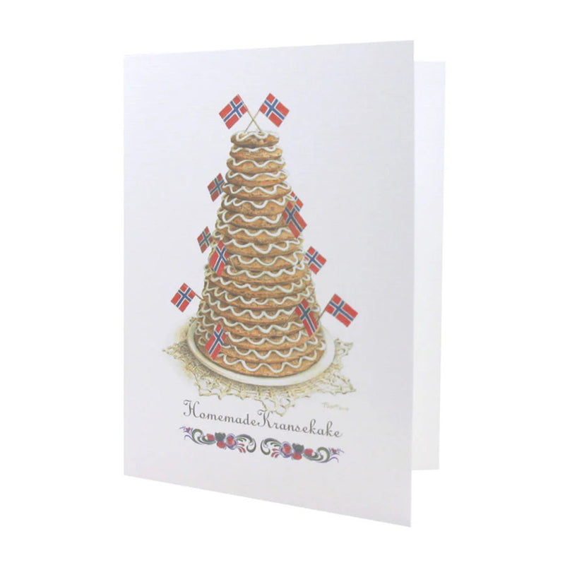 Homemade Kransekake Notecard available at American Swedish Institute.