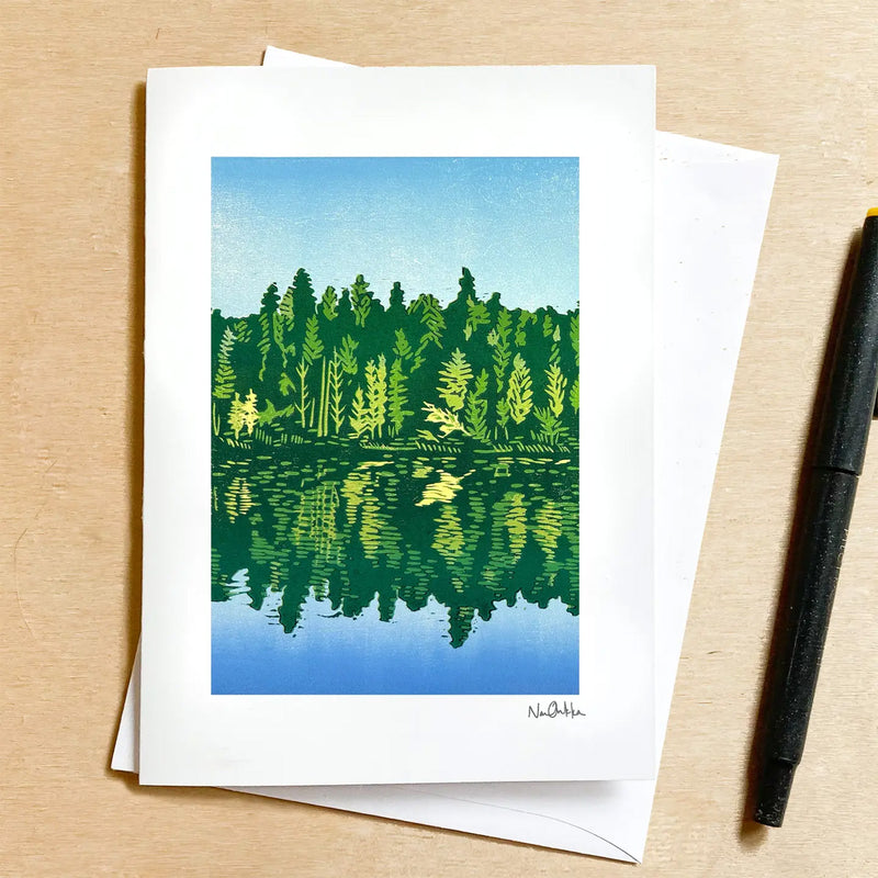 Moment of Reflection Notecard by Nan Onkka available at American Swedish Institute.
