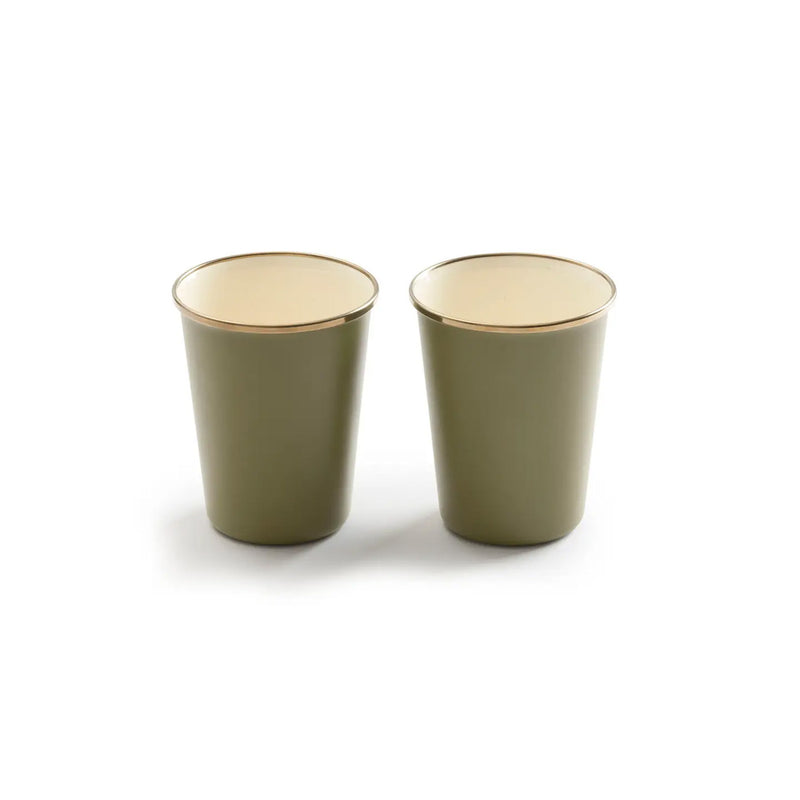 Enamel 2-Tone Tall Cup Set available at American Swedish Institute.