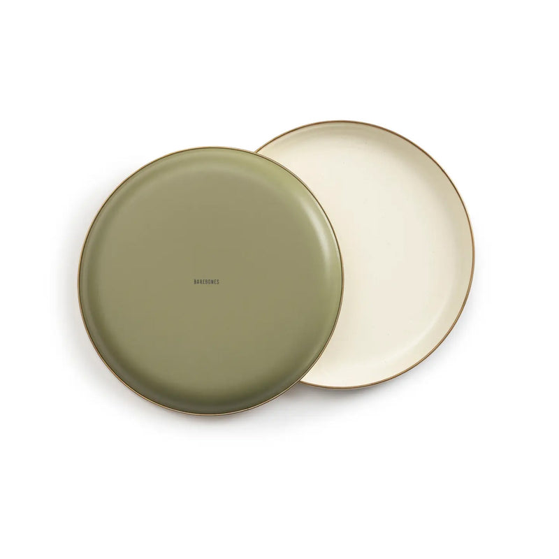Enamel 2-Tone Deep Plate Set available at American Swedish Institute.