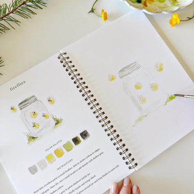 Emily Lex Camping Watercolor Workbook available at American Swedish Institute.