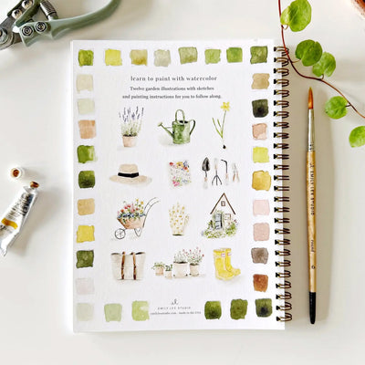Emily Lex Garden Watercolor Workbook available at American Swedish Institute.
