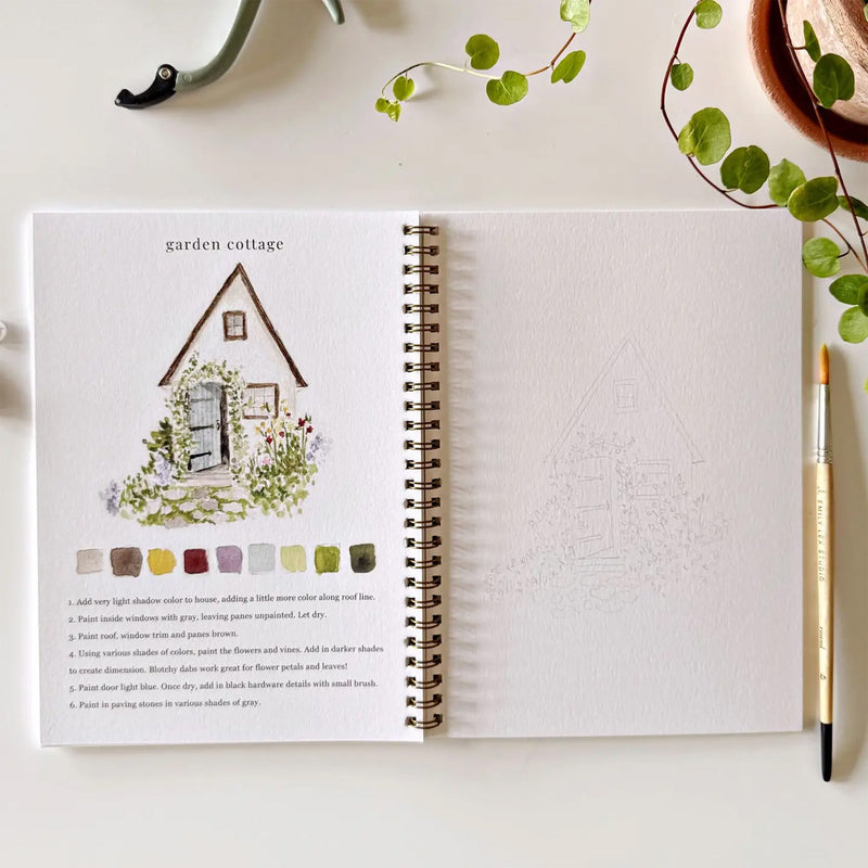Emily Lex Garden Watercolor Workbook available at American Swedish Institute.