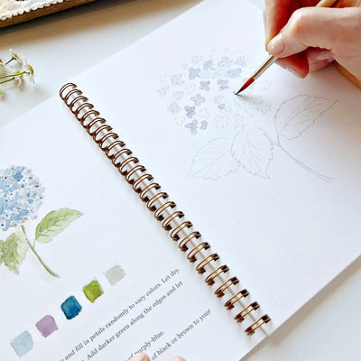 Emily Lex Flowers Watercolor Workbook available at American Swedish Institute.