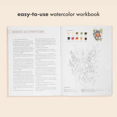 Watercolor Workbook: 30-Minute Beginner Botanical Projects by Sarah Simon available at American Swedish Institute.