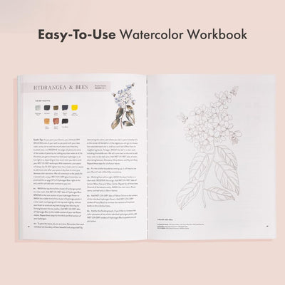Watercolor Workbook: Flowers, Feathers, and Animal Friends by Sarah Simon available at American Swedish Institute.