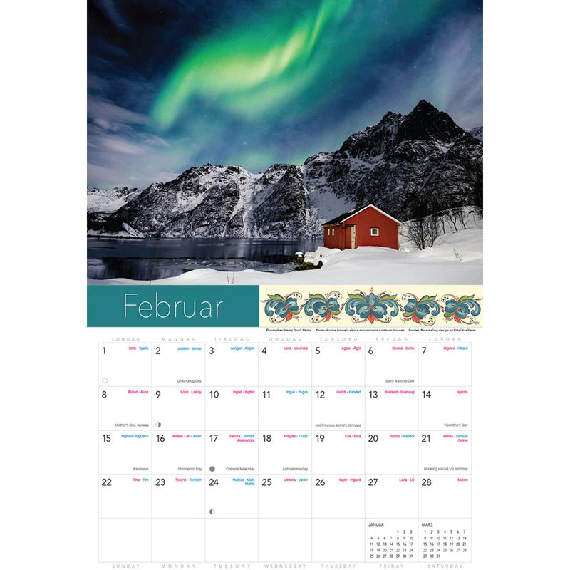 Splendor of Norway 2026 Calendar available at American Swedish Institute.
