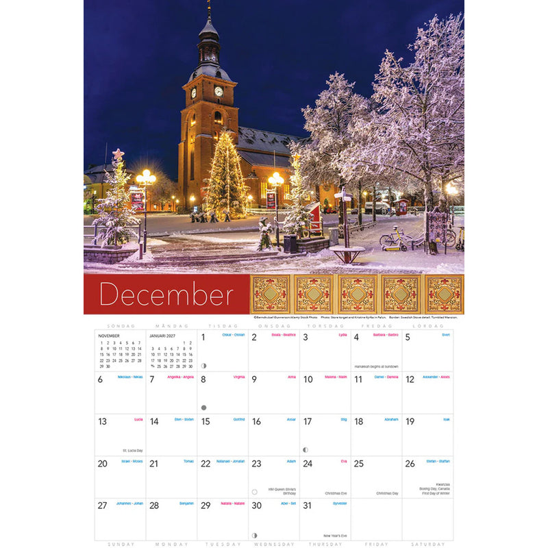 Splendor of Sweden 2026 Calendar available at American Swedish Institute.