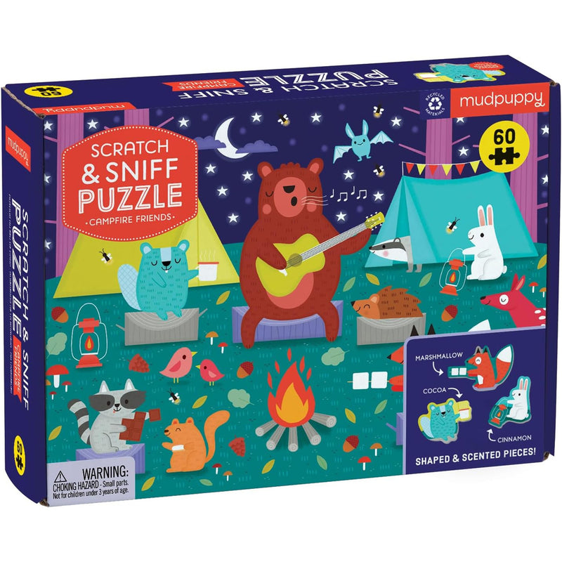 Campfire Friends Scratch and Sniff Puzzle available at American Swedish Institute.