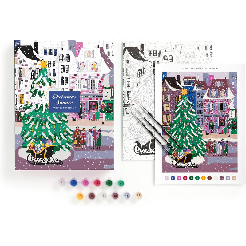 Christmas Square Paint By Number Kit available at American Swedish Institute.