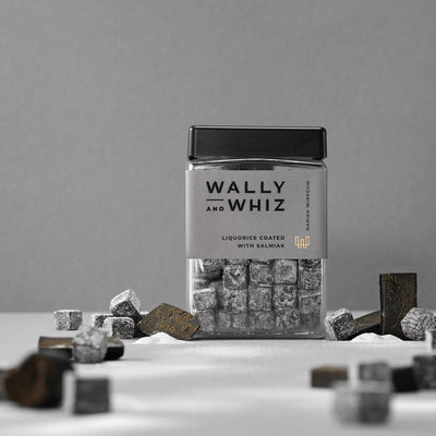 Wally & Whiz Licorice with Salmiak Gummies available at American Swedish Institute.