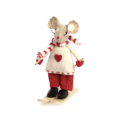Skiing Boy Mouse Ornament available at American Swedish Institute.