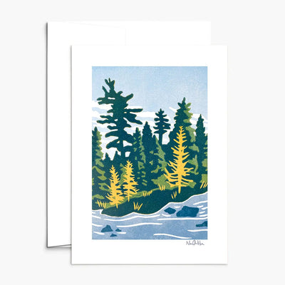 Nan Onkka Backcountry Fall Notecard available at American Swedish Institute.