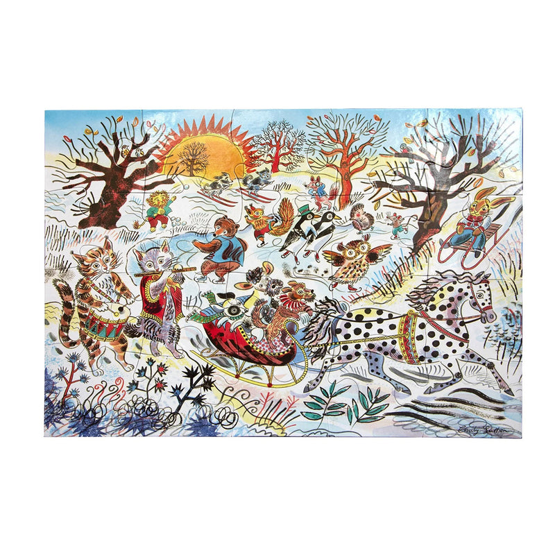 Winter Sleigh Ride Puzzle available at American Swedish Institute.