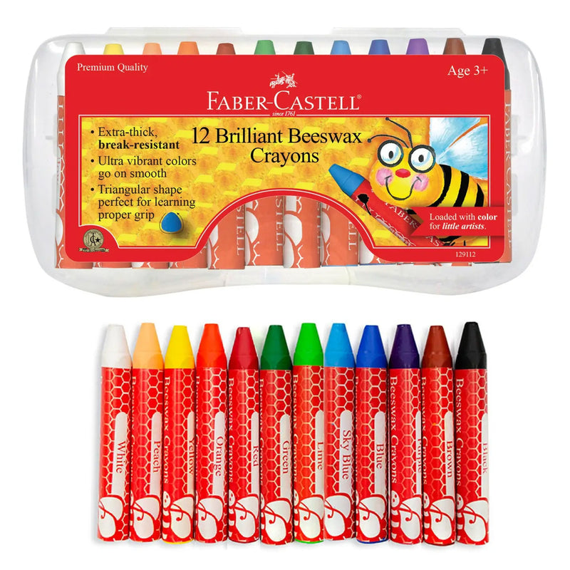 12 Brilliant Beeswax Crayons available at American Swedish Institute.