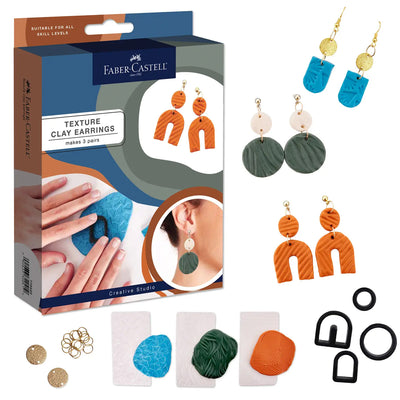 Texture Clay Earrings DIY Kit available at American Swedish Institute.