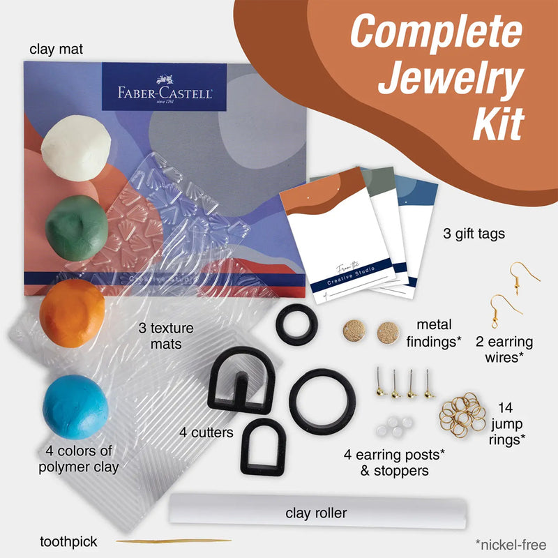 Texture Clay Earrings DIY Kit available at American Swedish Institute.
