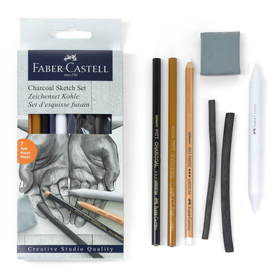 Charcoal Sketch Set for Drawing available at American Swedish Institute.