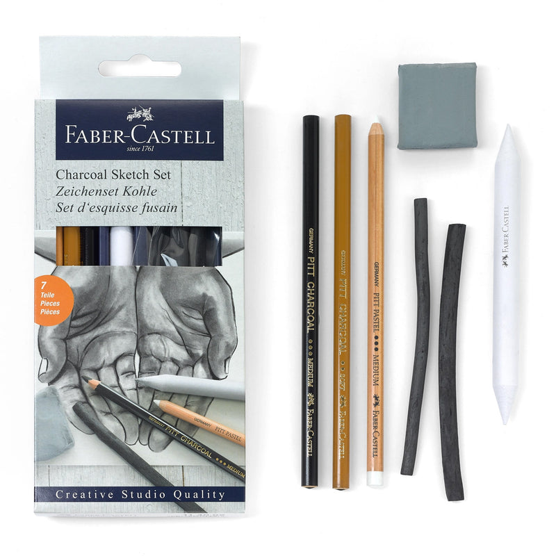 Charcoal Sketch Set for Drawing available at American Swedish Institute.