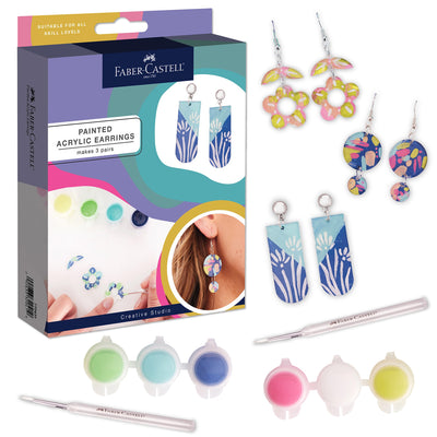 Painted Acrylic Earrings DIY Kit available at American Swedish Institute.