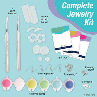 Painted Acrylic Earrings DIY Kit available at American Swedish Institute.