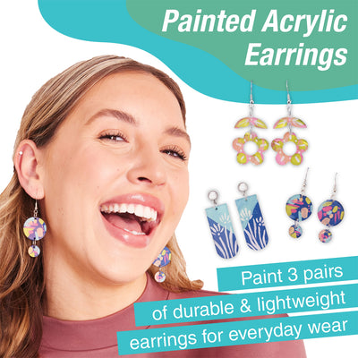 Painted Acrylic Earrings DIY Kit available at American Swedish Institute.