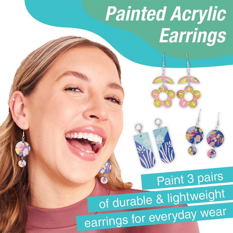 Painted Acrylic Earrings DIY Kit available at American Swedish Institute.