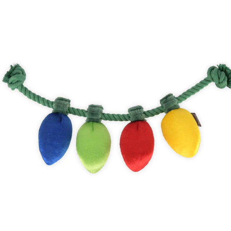 Home For the Holidays Twinkly Tugger Dog Toy available at American Swedish Institute.