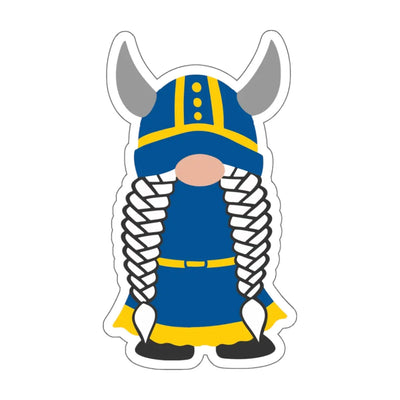 Swedish Viking Girl Gnome Sticker available at American Swedish Institute.