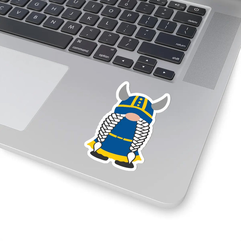 Swedish Viking Girl Gnome Sticker available at American Swedish Institute.