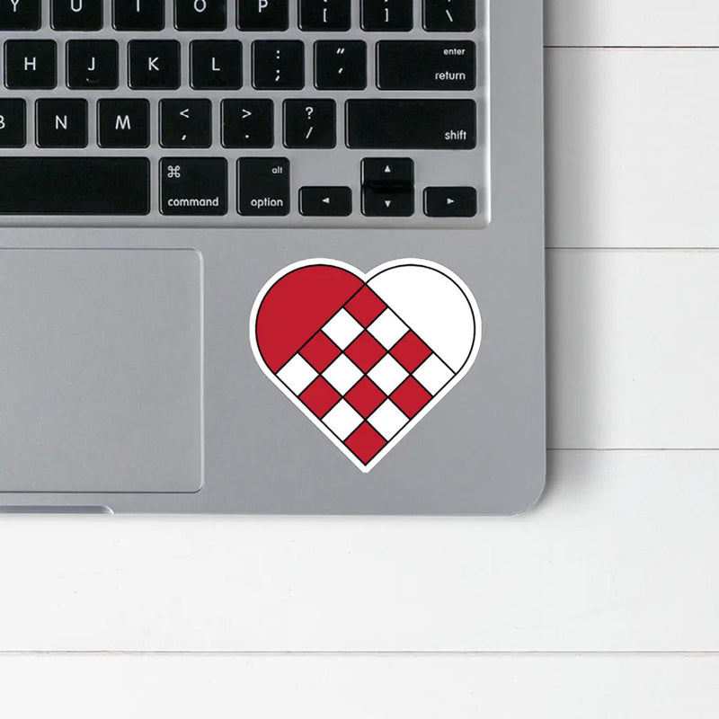 Woven Basket Heart Sticker available at American Swedish Institute.