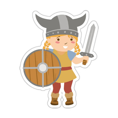 Viking Girl Sticker available at American Swedish Institute.