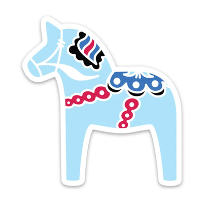 Midsummer Swedish Dala Sticker available at American Swedish Institute.