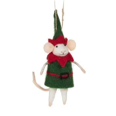 Elf Costume Mouse Ornament available at American Swedish Institute.